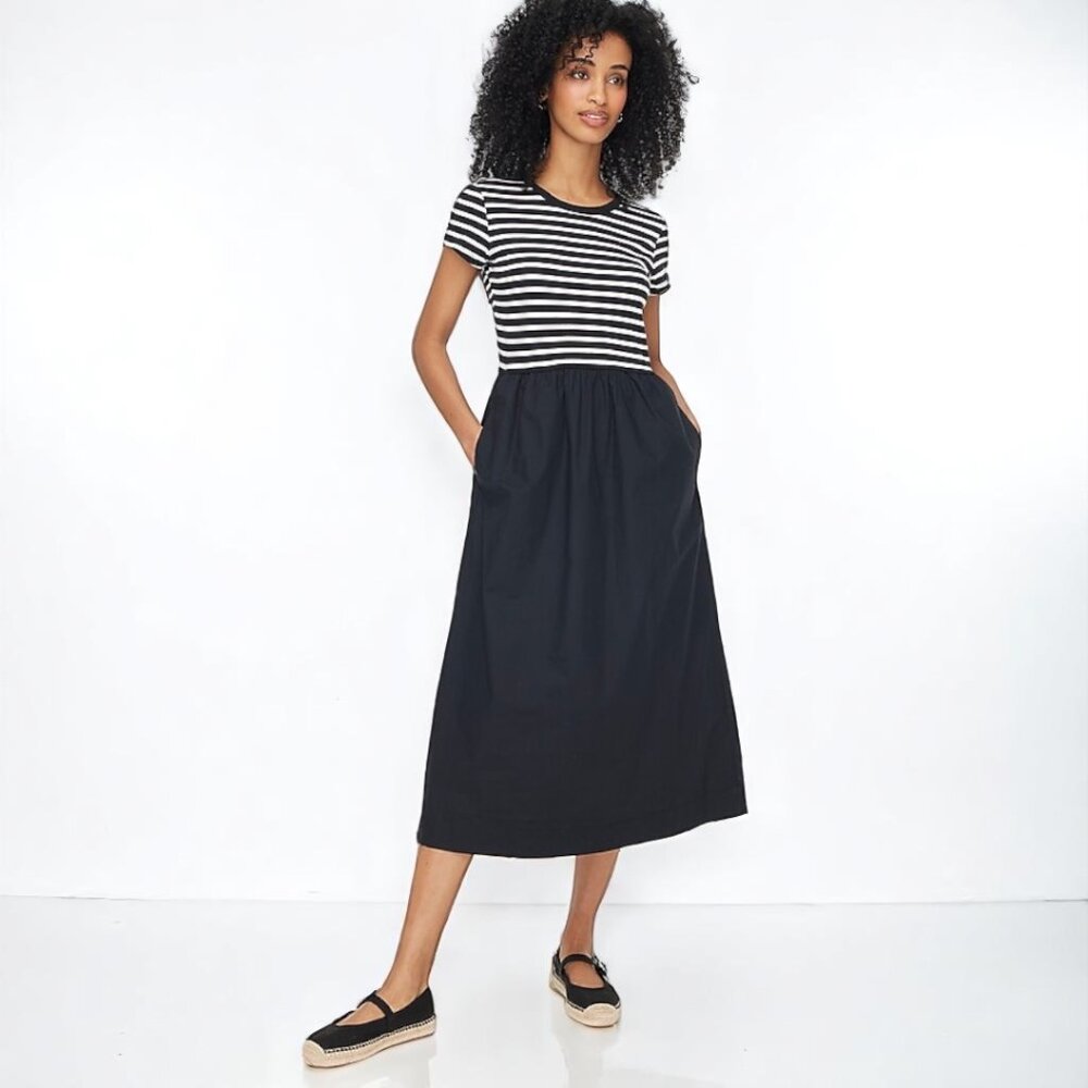 J. Crew Factory Mixy Midi Dress NWT XS